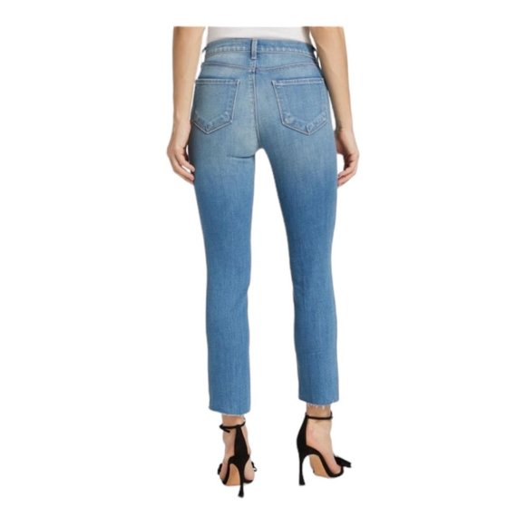 L'AGENCE Revolve Size 30 Sada High Rise Cropped Slim Jeans - Picture 2 of 10